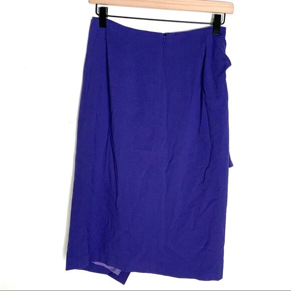 Halogen purple faux wrap style casual skirt size 2 - Picture 3 of 3